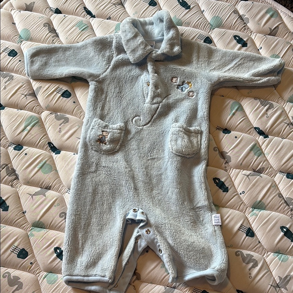 Blue Panda Design Footies One Piece